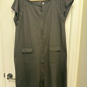 Black Button-Down Dress